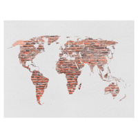 Obrazová  fototapeta na zeď jednodílná FTN M 2695 Mapa světa, FTNM2695, velikost 160 x 110 cm