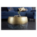Estila Orientální konferenční stolek Hammerblow Orient kruhového tvaru ve zlaté barvě 60cm