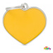 Známka My Family Basic Handmade srdce velké žluté