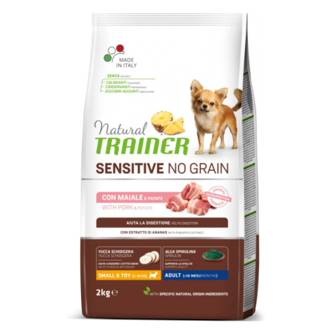 Trainer Natural Sensitive NO GRAIN MINI vepřové 2kg Natural Trainer