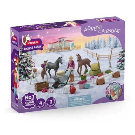 Schleich Adventní kalendář Horse Club 2025 – Vánoční zázračné hříbě 99178