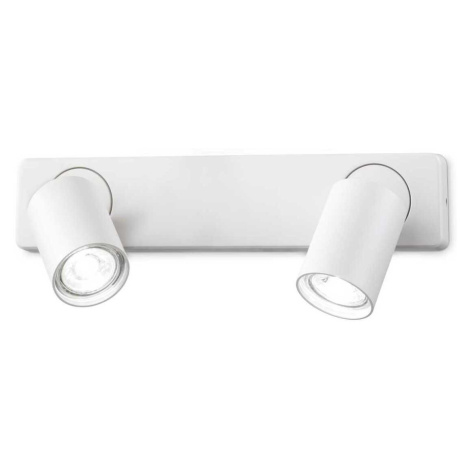 Nástěnné bodové svítidlo Ideal Lux Rudy AP2 Bianco 229041 GU10 2x35W IP20 bílé