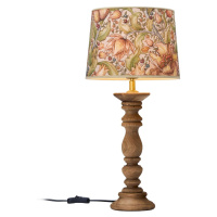 PR Home PR Home Lodge stolní lampa dřevo/textil květiny