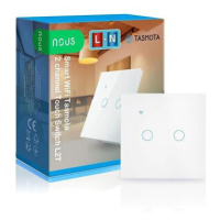 Nous L2T WiFi smart světelný vypínač s Tasmota firmwarem (2 kanály)