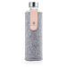 EQUA Mismatch Pink Breeze 750 ml designová luxusní ekologická skleněná lahev na pití s plstěným 