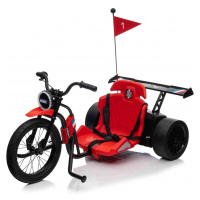 Mamido Dětská elektrická tříkolka DRIFT BIKE 21 červená