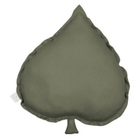 Cotton & Sweets Lněný polštář lipový list olivová 38×43 cm