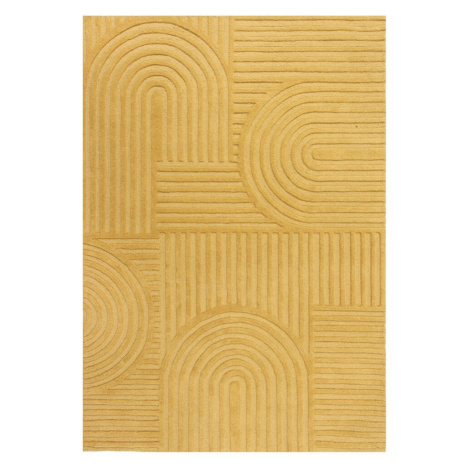 Flair Rugs, Kusový koberec Solace Zen Garden Ochre, 160x230, žlutá, ložnice