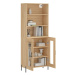 vidaXL Skříň highboard dub sonoma 69,5 x 34 x 180 cm kompozitní dřevo