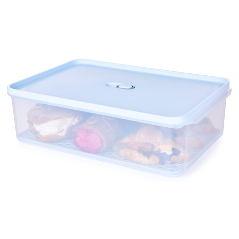 HERMETIC FRESH | dóza na potraviny s odkapávací mřížkou a silikonovým těsněním | 4,2 L