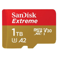 SanDisk microSDXC 1TB Extreme + Rescue PRO Deluxe + SD adaptér