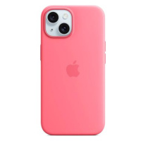 Apple iPhone 15 Silikonový kryt s MagSafe růžový