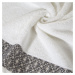 Bavlněný froté ručník s bordurou LETTIE 50x90 cm, bílá, 500 gr Mybesthome Varianta: ručník - 1 k
