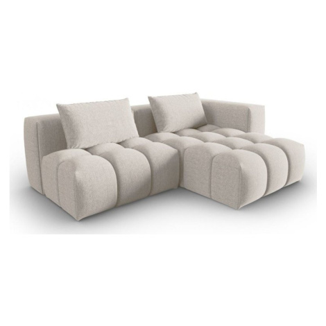Béžová rohová pohovka (pravý roh/s lenoškou) Verona – Cosmopolitan Design