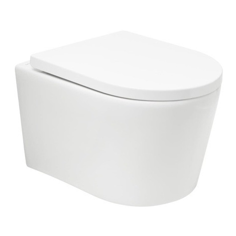 Wc s prkénkem softclose závěsné SAT Brevis bílé vírové SATBRE010RTORP