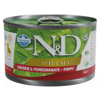 Konzerva N&D Prime Dog Puppy Mini Chicken&Pomegranate 140g