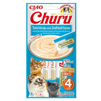 Inaba Churu cat snack tuňák & mořské plody 4x14g