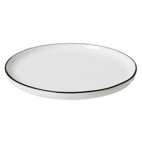 Dezertní talíř 18 cm Broste SALT - bílý/černý