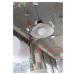 Výprodej vzorku Závěsné svítidlo s objímkou v designu betonu E27 + červený kabel 2m - AULIX