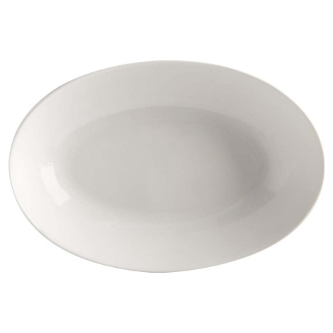 Bílý porcelánový hluboký talíř Maxwell & Williams Basic, 25 x 17 cm