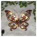 Solární zahradní nástěnné LED svítidlo motýl Dekorhome
