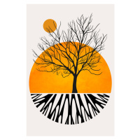 Ilustrace Warming Roots, Kubistika, 26.7x40 cm