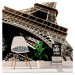 Sablio Tapeta Eiffel Tower 6 - 125x75 cm