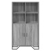 vidaXL Highboard šedý sonoma 79,5 x 35,5 x 137,5 cm kompozitní dřevo