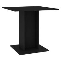 Jídelní stůl černý 80 × 80 × 75 cm dřevotříska