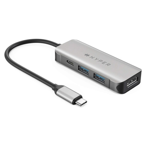 Hyper® HD 4-in-1 USB-C Hub Šedá HyperX