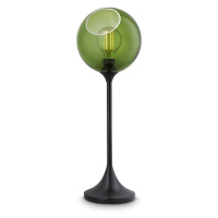 DESIGN BY US Stolní lampa Ballroom, zelená, sklo, foukané do úst, stmívatelná