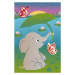 Dětský koberec Agnella Funky Top Elephant zelený