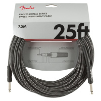 Fender Professional Series 25' Instrument Cable Gray Tweed