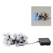 LED RGB Solární řetěz FLOWER 50xLED/1,2V IP44