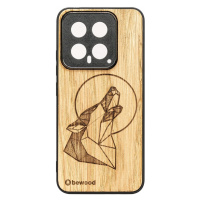 Dřevěné Pouzdro Bewood na Xiaomi 14 Pro Vlk Dub