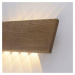 PAUL NEUHAUS LED nástěnné svítidlo, dřevo, teplá bílá, do interiéru, IP20 3000K