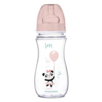 Canpol Babies Antikolikoliková kojenecká lahvička se širokým hrdlem, Exotic Animals, 240 ml - rů