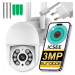 Venkovní Wifi Kamera Fullhd 3MPX Otočná 3MP 4X Zoom Detekce Monitorování