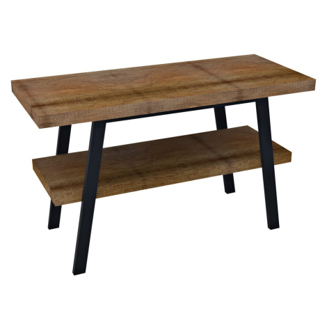 Sapho TWIGA umyvadlový stolek 110x72x50 cm, černá mat/old wood - SET(VC453/1 ks, AV118/1 ks, AV1