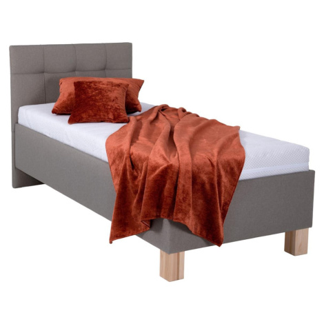 Čalouněná postel s matrací a úložným prostorem MARIA ONE 90x200 cm taupe
