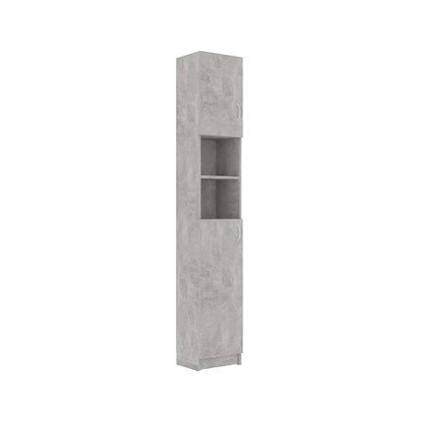 Koupelnová skříňka betonově šedá 32 × 25,5 × 190 cm dřevotříska SHUMEE