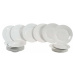 18dílná sada bílých porcelánových talířů VDE Tivoli 1996 Simple