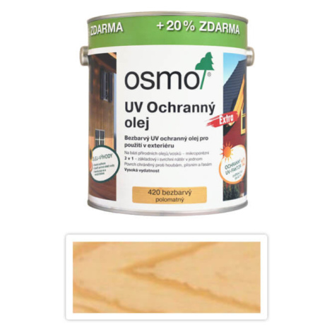 OSMO UV ochranný olej EXTRA 420, bezbarvá nátěr s UV ochranou - 3l