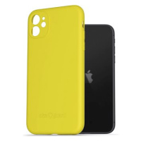 AlzaGuard Matte TPU Case pro iPhone 11 žlutý