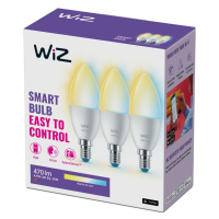 WiZ SET 3x LED žárovka E14 C37 4,9W 470lm 2700-6500K IP20, stmívatelná