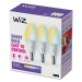 WiZ SET 3x LED žárovka E14 C37 4,9W 470lm 2700-6500K IP20, stmívatelná