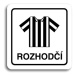 Accept Piktogram "rozhodčí II" (80 × 80 mm) (bílá tabulka - černý tisk)