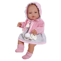 BERBESA - Luxusní dětská panenka-miminko Amanda 43cm