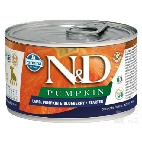 N&D DOG PUMPKIN Starter Lamb & Blueberry Mini 140g + Množstevní sleva 1+1