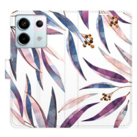 iSaprio flip pouzdro Ornamental Leaves pro Xiaomi Redmi Note 13 Pro+ 5G